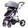 Chine Baby Factory Factory Hot Mom Mom Stroller 2019 / Aluminium Alloy Leather Fabric 3-en-1 Babystroller